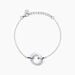 Bracelet Grizzel Argent Blanc Oxyde De Zirconium - Bracelets Anneaux Entrelaces Femme | Marc Orian