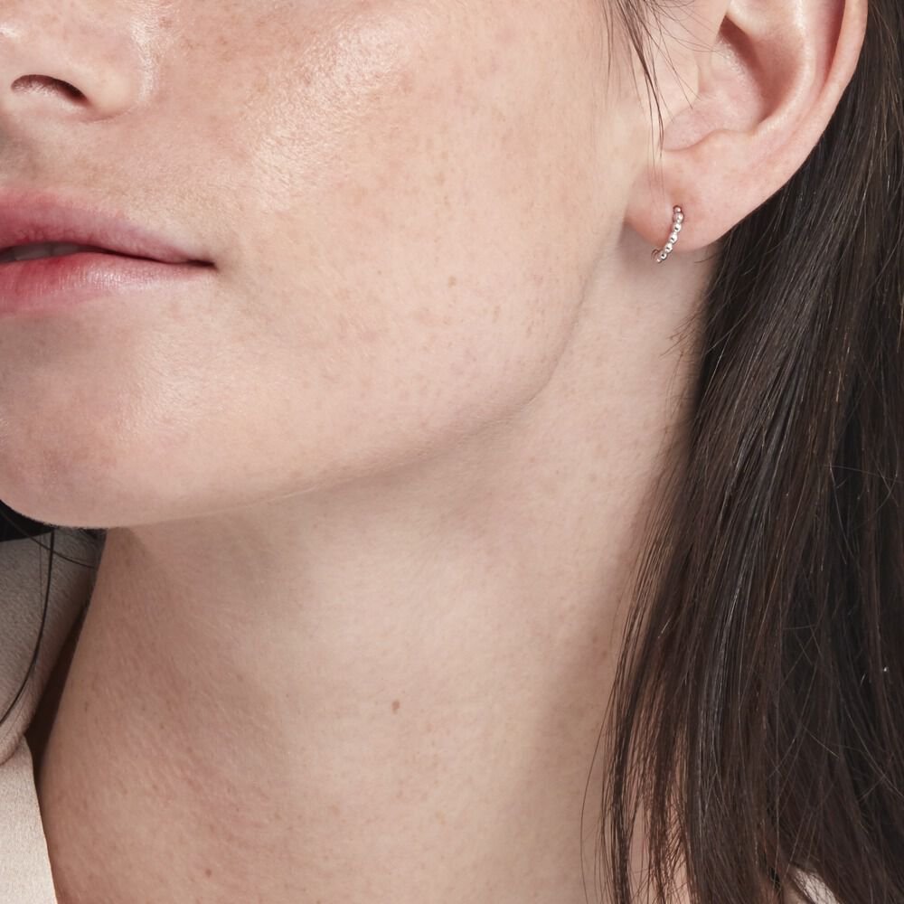 Créoles Aika Argent Blanc - Créoles Femme | Marc Orian
