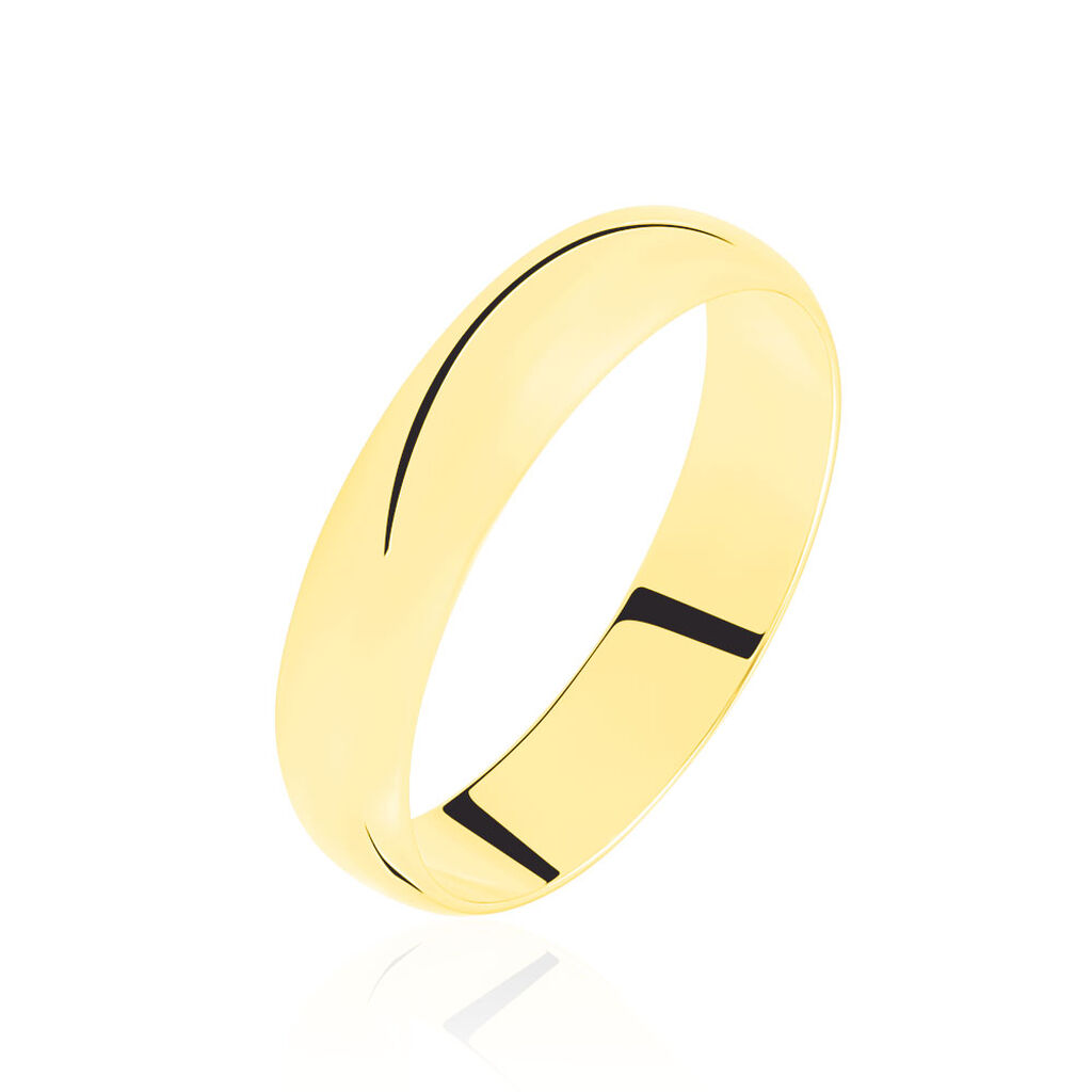 Alliance Aphroditia Demi Jonc Bombé Or Jaune - Alliances personnalisées Famille | Marc Orian