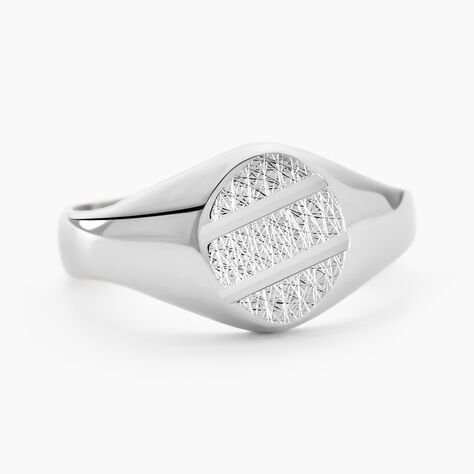 Chevalière Kety Argent Blanc - Bijoux fantaisie Famille | Marc Orian