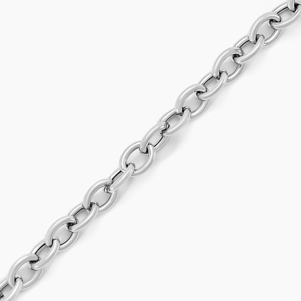 Bracelet Acelia Argent Blanc - Bracelets chaînes Femme | Marc Orian
