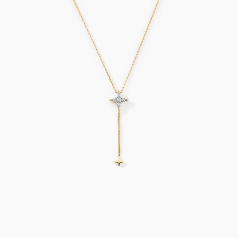 Collier Lumiere Or Jaune Oxyde De Zirconium - Colliers avec pierres Femme | Marc Orian