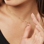 Collier Plaqu&eacute; Or Jaune Lettra - Colliers fantaisie Femme | Marc Orian