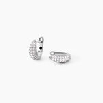 Cr&eacute;oles Madame Argent Blanc Oxyde De Zirconium - Cr&eacute;oles Femme | Marc Orian