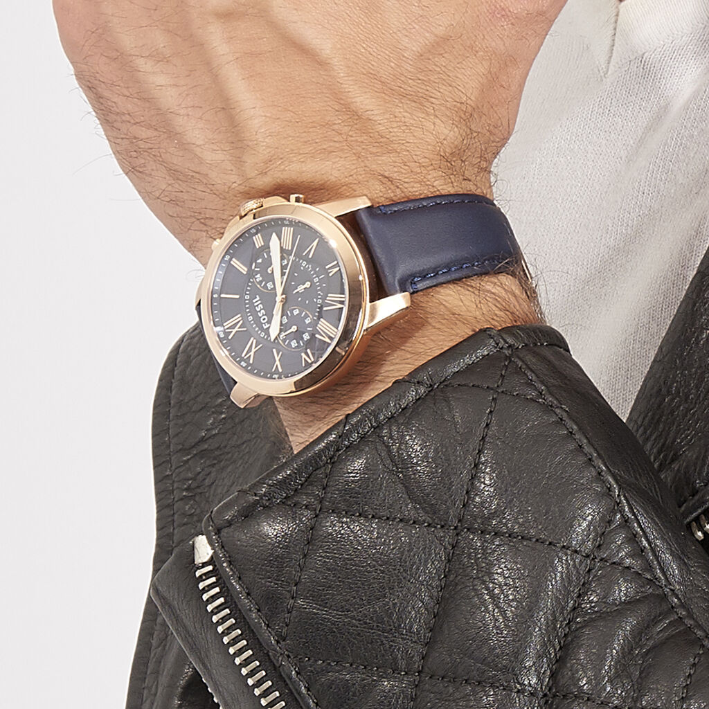 Montre Fossil Grant Bleu - Montres classiques Homme | Marc Orian