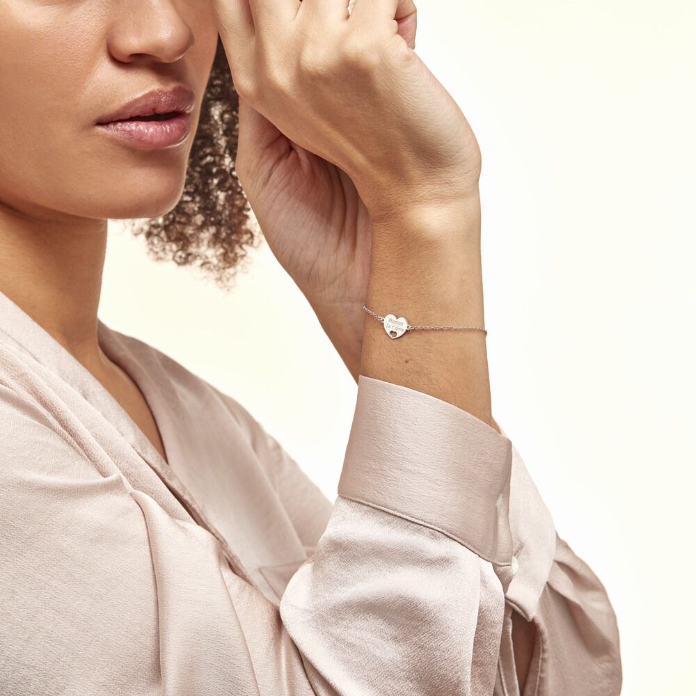 Bracelet Argent Blanc Pollux - Bracelets chaînes Femme | Marc Orian