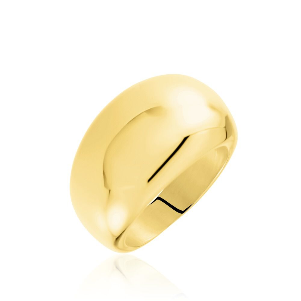 Bague en acier doré store