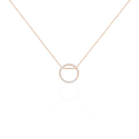 Collier Alysone Argent Rose Oxyde De Zirconium - Colliers avec pierres Femme | Marc Orian