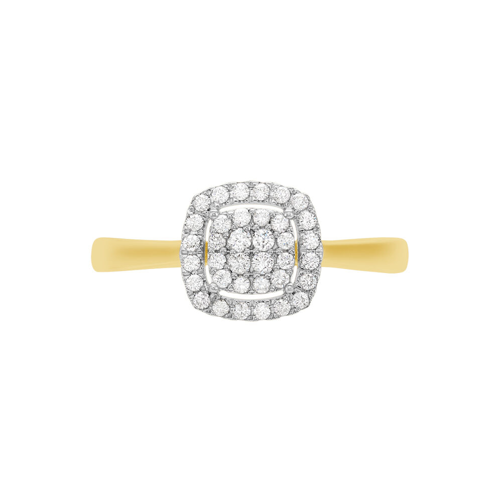 Bague Naveen Ld Or Jaune Diamant Synth&eacute;tique - Parures de mariage Femme | Marc Orian
