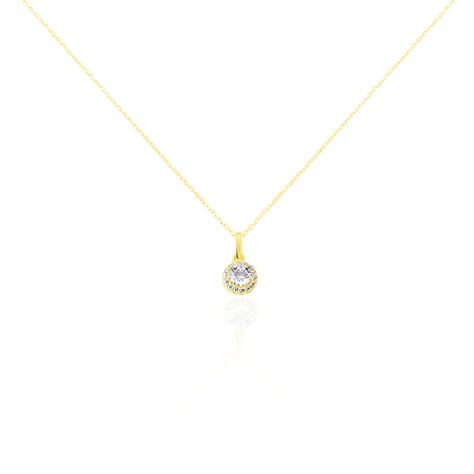 Collier Tahera Or Jaune Oxyde De Zirconium - Colliers avec pierres Femme | Marc Orian