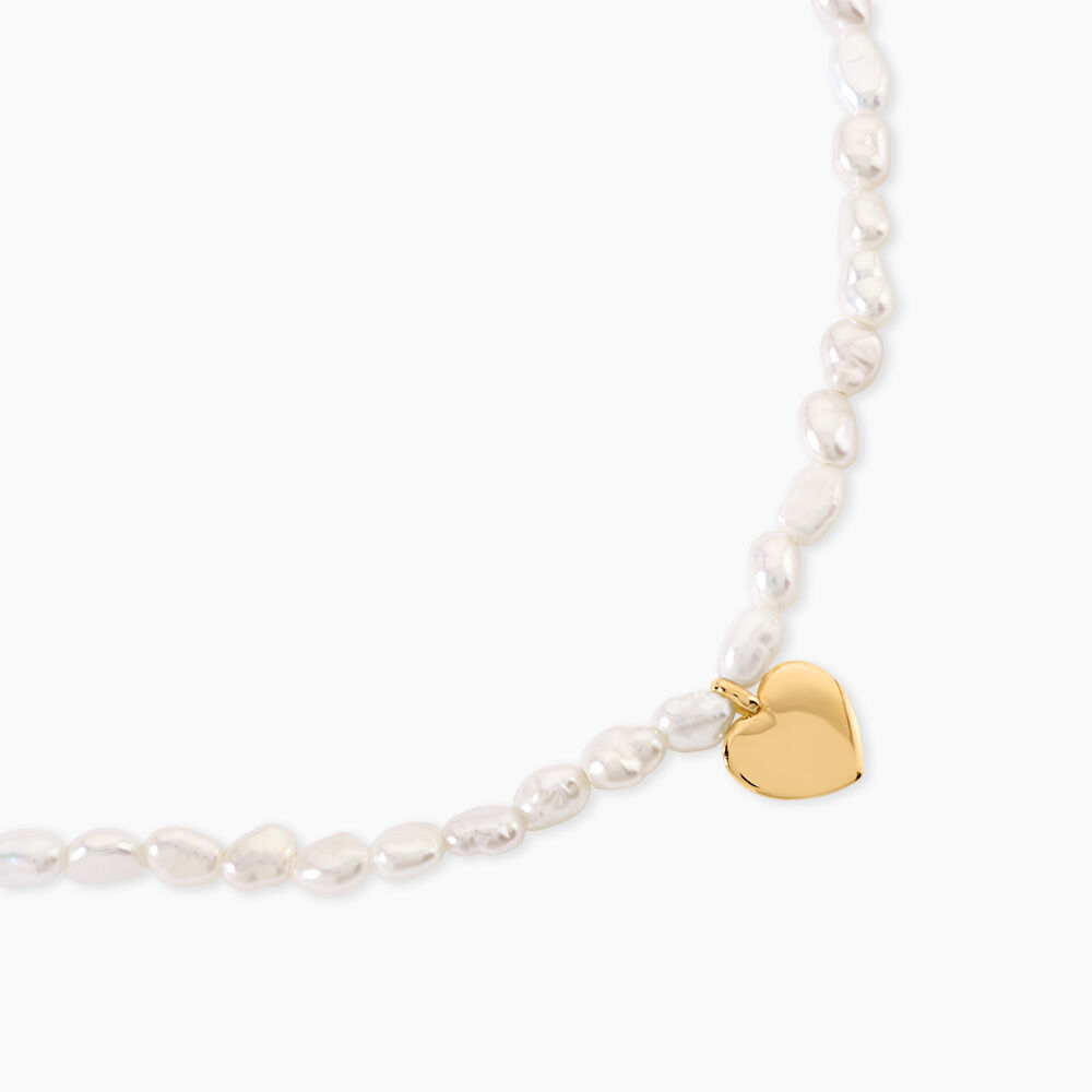 Collier Loving Pearl Argent Dor&eacute; A L'Or 750/1000 Perle De Culture - Colliers avec pierres Femme | Marc Orian
