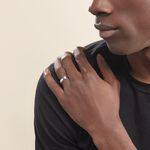 Alliance Dylis Argent Blanc - Alliances duo Homme | Marc Orian