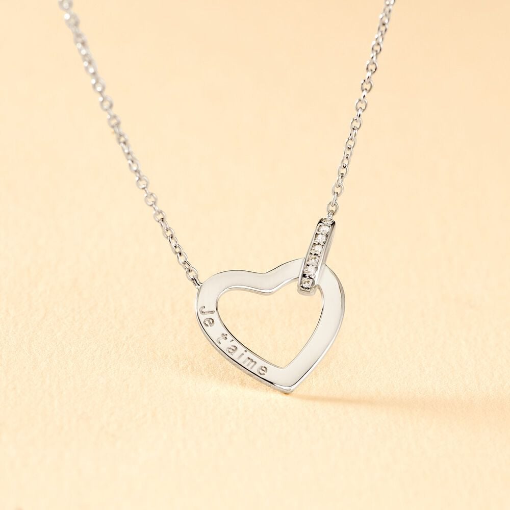 Collier Elanda Argent Blanc Oxyde De Zirconium - Colliers avec pierres Femme | Marc Orian