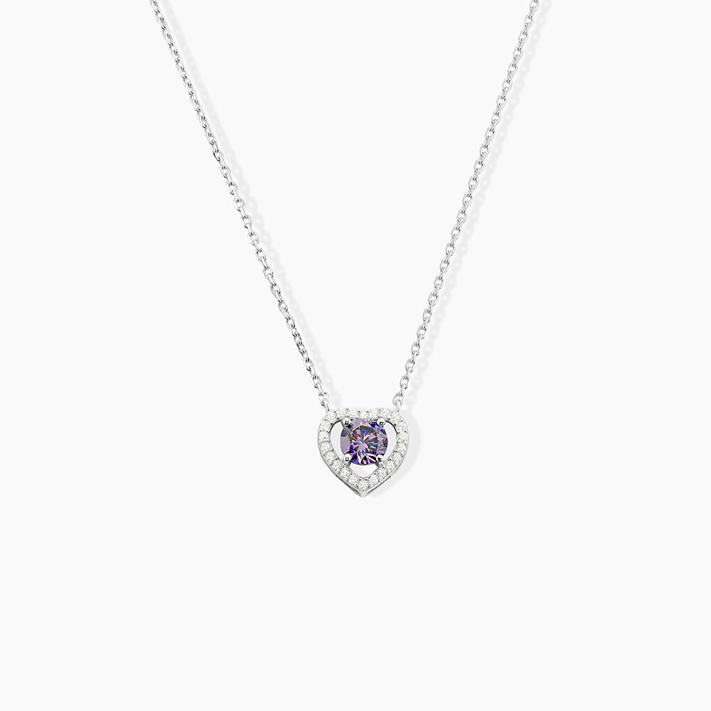 Collier Suzon Argent Blanc Oxyde De Zirconium - Colliers avec pierres Femme | Marc Orian