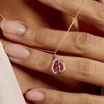 Collier Aurora Or Jaune Rubis Et Diamant - Colliers avec pierres Femme | Marc Orian