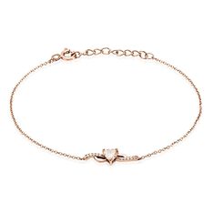 Bracelet Argent Rose Avalon Oxyde De Zirconium - Bracelets chaînes Femme | Marc Orian