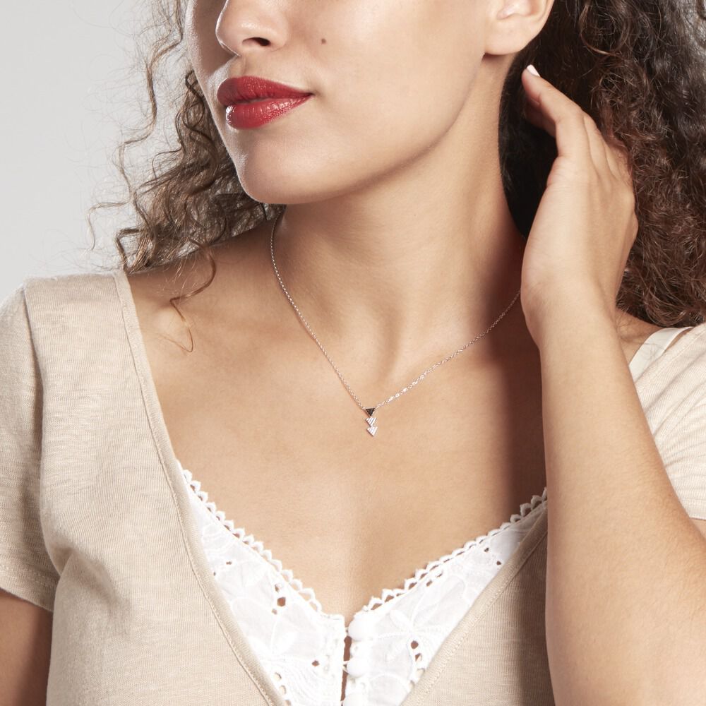 Collier Chleo Argent Blanc Oxyde De Zirconium - Colliers avec pierres Femme | Marc Orian