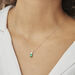 Collier Crista Or Blanc Emeraude Et Diamant - Colliers avec pierres Femme | Marc Orian