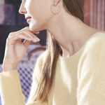 Cr&eacute;oles Vincenette Rondes Argent Rose Oxyde De Zirconium - Cr&eacute;oles Femme | Marc Orian