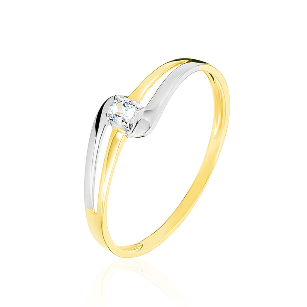 Bague Nesryne Or Bicolore Topaze - Bagues pierres fines Femme | Marc Orian
