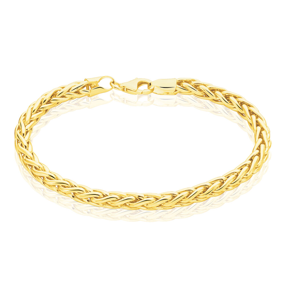 Bracelet Jany Maille Palmier Or Jaune - Bracelets mailles Femme | Marc Orian
