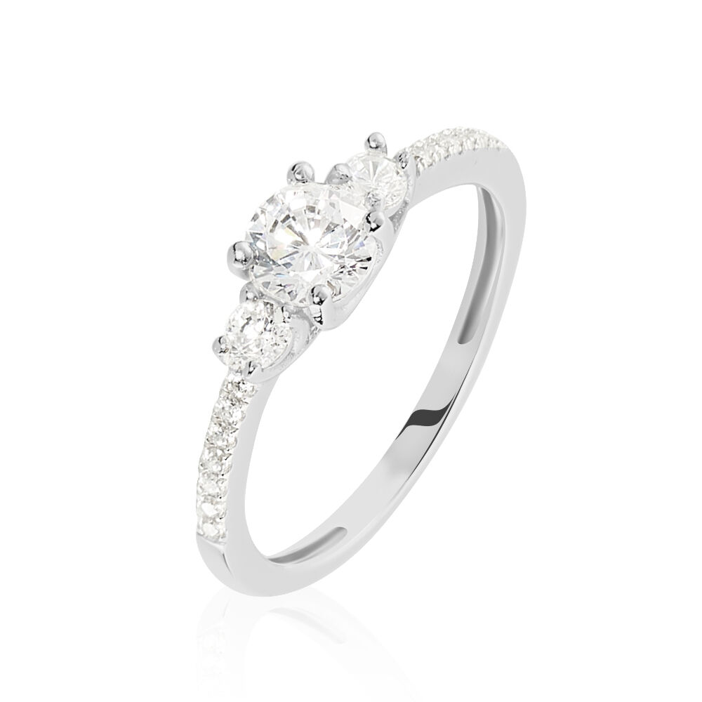 Bague Mallory Argent Blanc Oxyde De Zirconium FADFBZW0ZTH Marc