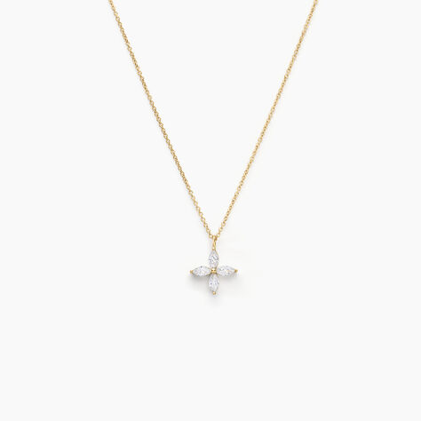 Collier Stellia Or Jaune Oxyde De Zirconium - Colliers avec pierres Femme | Marc Orian