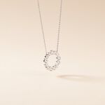 Collier Ryo Argent Blanc Oxyde De Zirconium - Colliers avec pierres Femme | Marc Orian