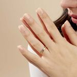Bague Lola Or Bicolore Diamant - Solitaires Femme | Marc Orian