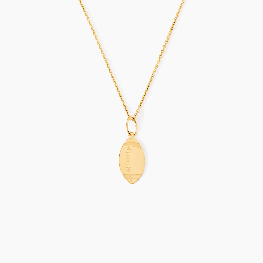Pendentif Julius Sport Rugby Or Jaune - Pendentifs Famille | Marc Orian