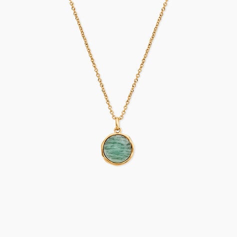 Collier Plaqu&eacute; Or Neassa Amazonite - Colliers avec pierres Femme | Marc Orian