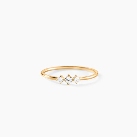 Bague Maelly Plaqu&eacute; Or Jaune Oxyde De Zirconium - Solitaires Femme | Marc Orian