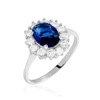 Bague Perez 2 Argent Blanc Oxyde De Zirconium