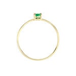 Bague Solitaire Pluie D'Eclat Or Jaune Emeraude - Bagues vintage Femme | Marc Orian