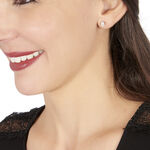 Boucles D'oreilles Puces Victoria Or Blanc Diamant - Puces Femme | Marc Orian