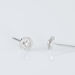 Boucles D'oreilles Puces Domitia Or Blanc Diamant - Puces Femme | Marc Orian