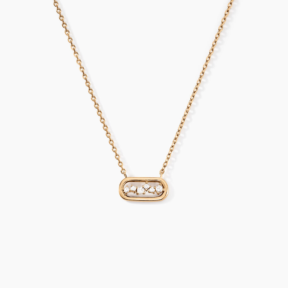 Collier Infinitude Plaqu&eacute; Or Dor&eacute; Oxyde De Zirconium - Colliers avec pierres Femme | Marc Orian
