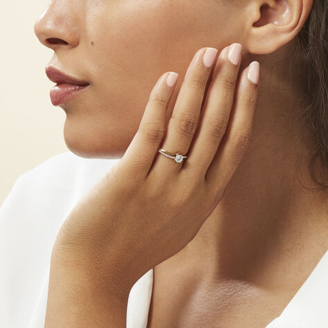 Bague Solitaire Abelia Or Jaune Oxyde De Zirconium - Bagues Solitaire Femme | Marc Orian
