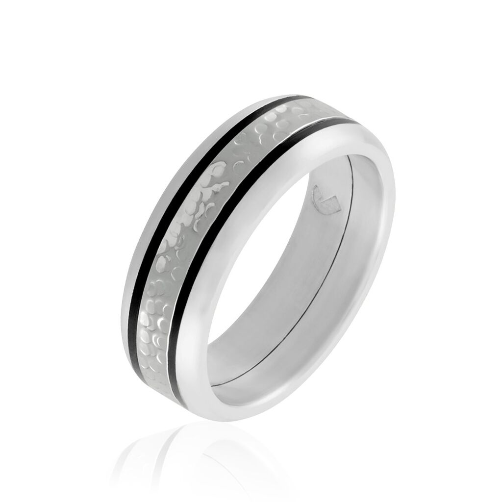 Bague Mollie Acier Blanc - Bijoux fantaisie Homme | Marc Orian