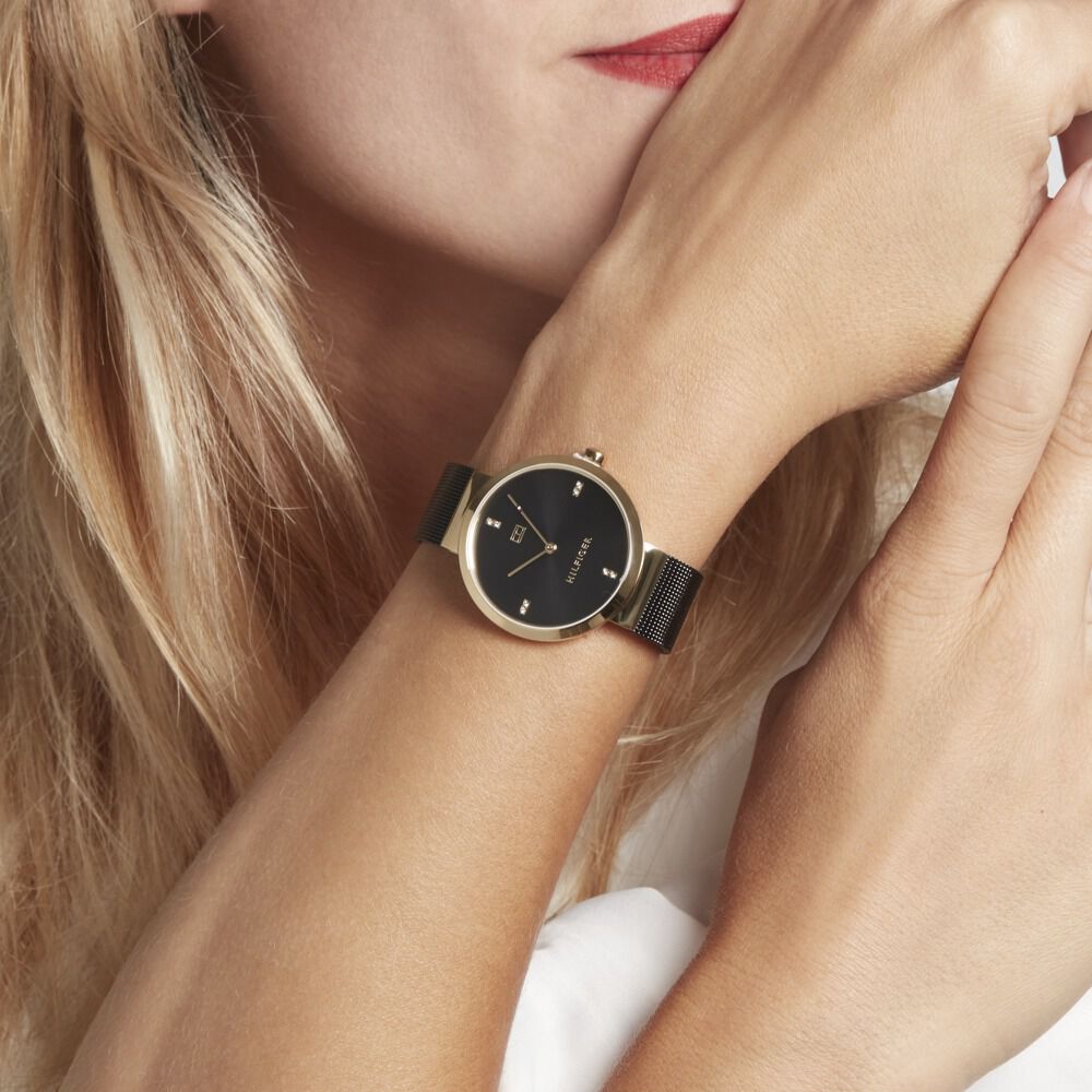 Montre tommy hilfiger femme store noir