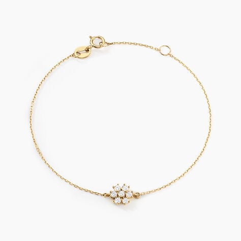 Bracelet Flurry Or Jaune Oxyde De Zirconium - Bracelets chaînes Femme | Marc Orian