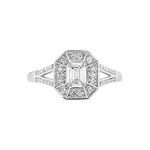Bague Transmission Or Blanc Diamant - Solitaires Femme | Marc Orian