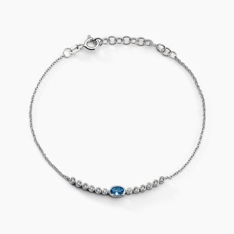 Bracelet Mayfair Argent Blanc Oxyde De Zirconium - Bracelets chaînes Femme | Marc Orian