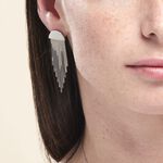 Boucles D'oreilles Pendantes Macie Argent Blanc - Pendantes Femme | Marc Orian