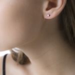 Boucles D'oreilles Puces Victoria Or Blanc Diamant - Puces Femme | Marc Orian