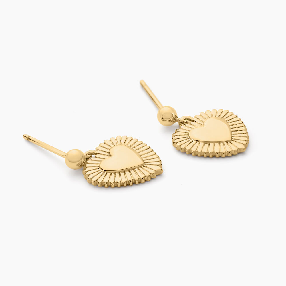 Boucles D'oreilles Pendantes Vasthie Plaque Or Jaune - Pendantes Femme | Marc Orian