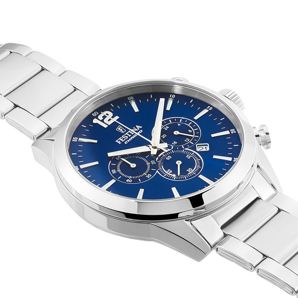 Montre Festina Timeless Chronograph Bleu - Montres classiques Homme | Marc Orian