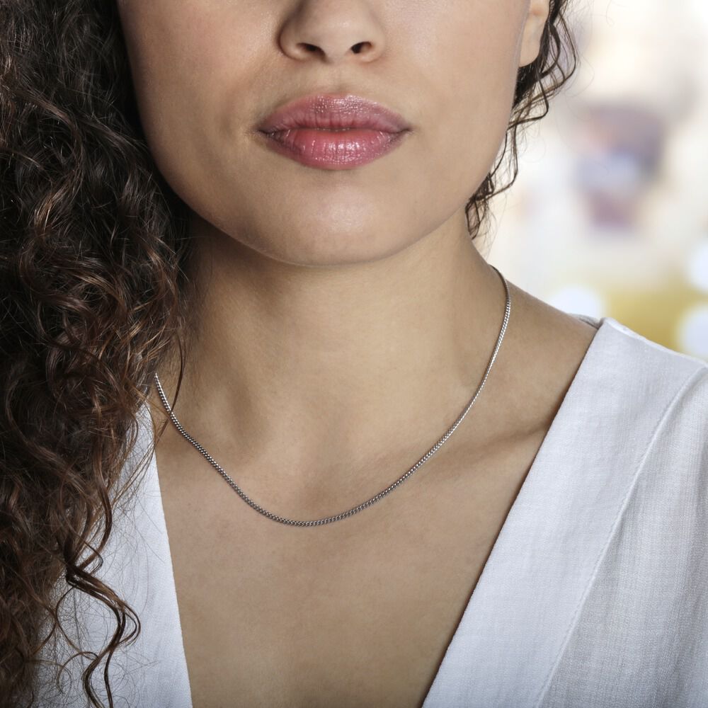 Chaîne Clementine Argent Blanc - Chaînes Femme | Marc Orian