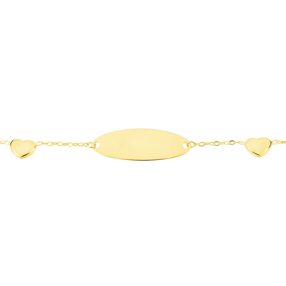 Bracelet Identité Gaspardine Maille Forçat Or Jaune - Gourmettes Enfant | Marc Orian