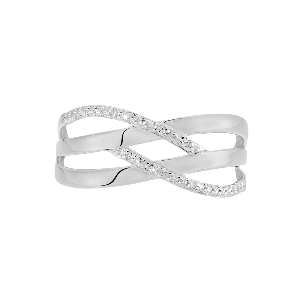 Bague Joassine Or Blanc Diamant - Bagues pierres précieuses Femme | Marc Orian